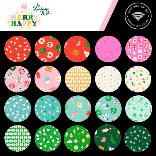 Merry Happy Half-Yard Bundle by Kimberly Kight for Ruby Star Society