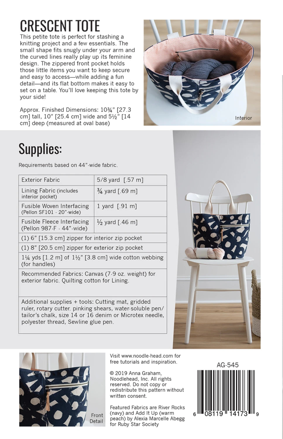 The Crescent Tote by Noodlehead