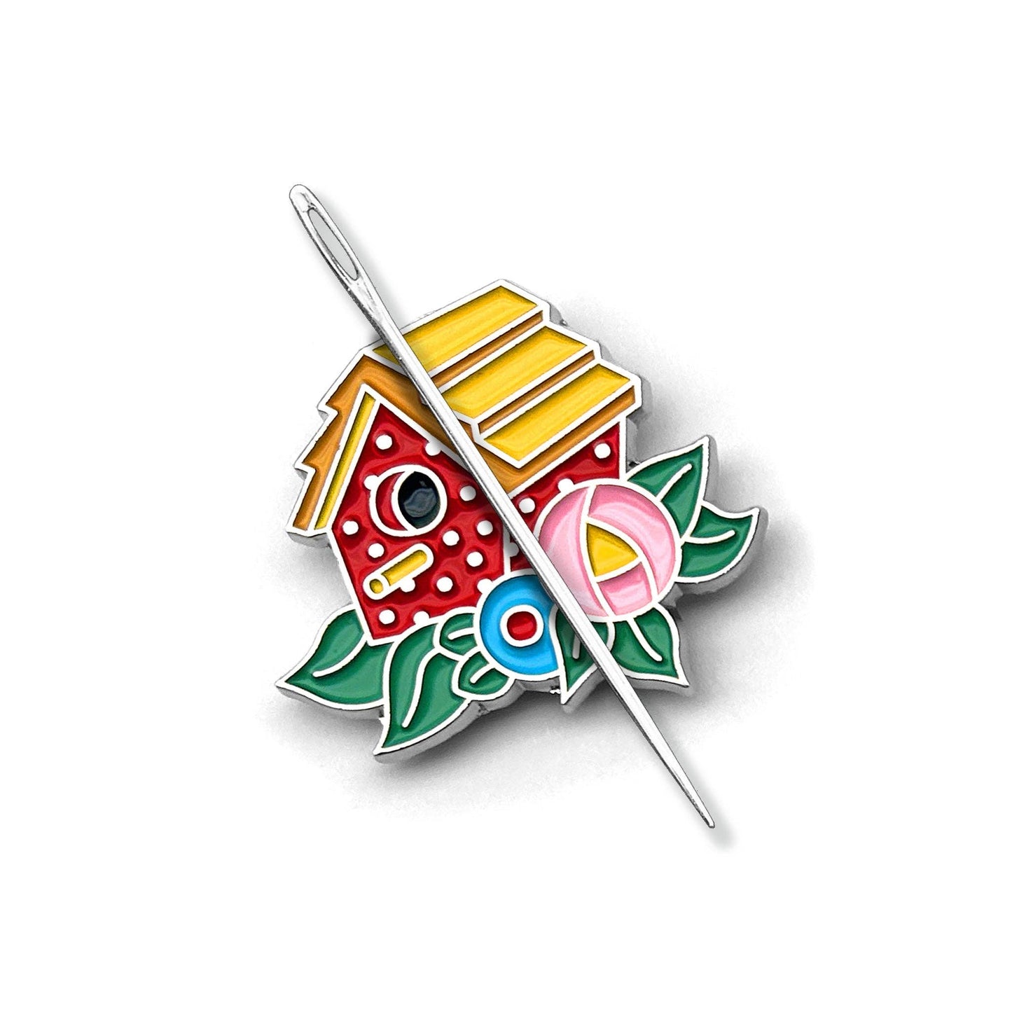 Mary Englebreit Birdhouse Needle Minder