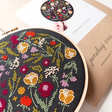 Spring Fling Cross-Stitch Kit - Junebug and Darlin