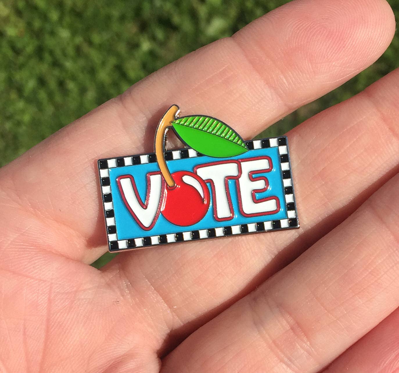 Vote Enamel Art Pin