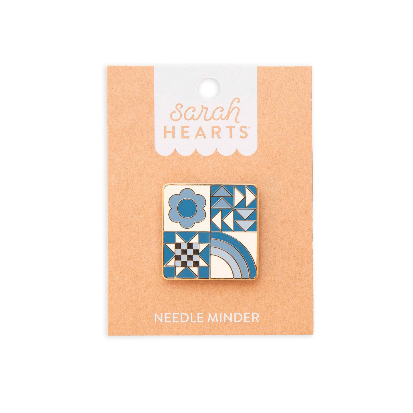 Quilt Block Magnetic Needle Minder - Sarah Hearts
