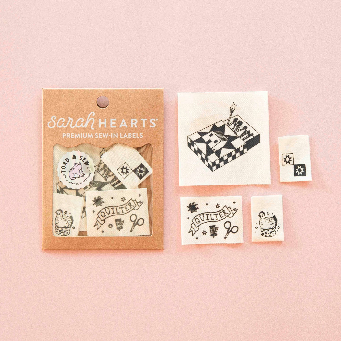 Toad and Sew Quilty Tattoo Woven Sewing Lab - Sarah Heartsels Multipack