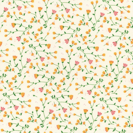 Serendipity 2 - Floral in Cream - Minki Kim