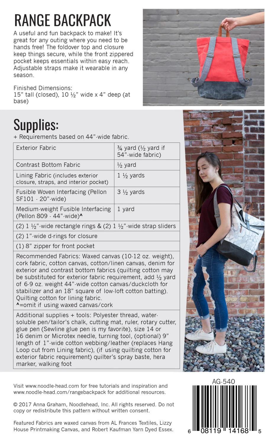 The Range Backpack by Noodlehead