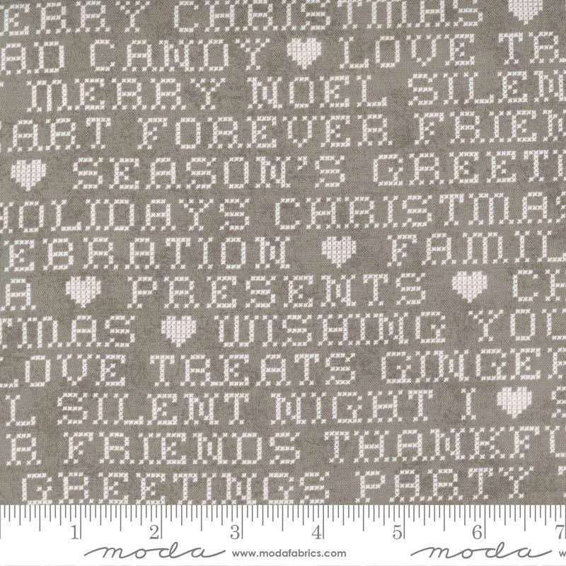 Hustle and Bustle - Tinsel in Grey - Basic Grey