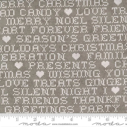 Hustle and Bustle - Tinsel in Grey - Basic Grey